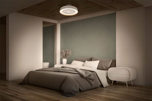Osram - димируема LED таванна лампа с вентилатор CEILING FAN LED/49W/230V бяла/златна + дистанционно управление