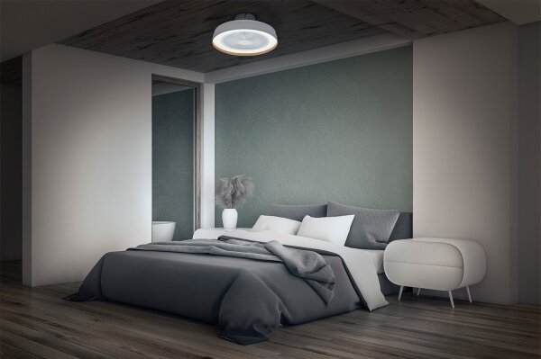 Osram - димируема LED таванна лампа с вентилатор CEILING FAN LED/49W/230V бяла/златна + дистанционно управление