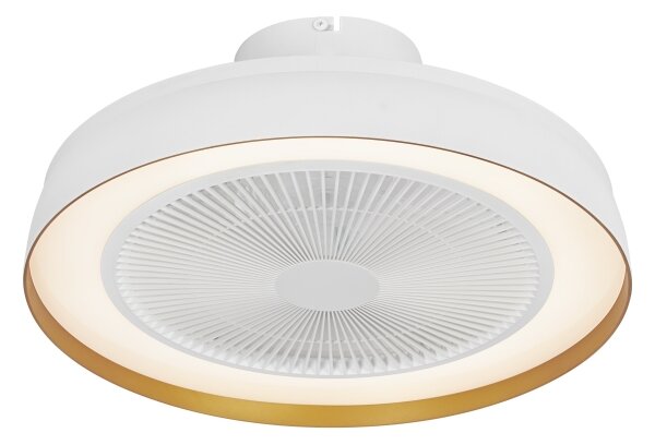 Osram - димируема LED таванна лампа с вентилатор CEILING FAN LED/49W/230V бяла/златна + дистанционно управление