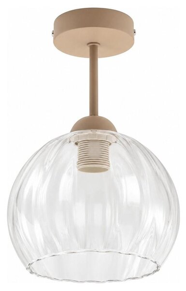 BRILAGI - LED плафон RETRO GLASS 1xE27/60W/230V Ø 25 см бежов/прозрачен