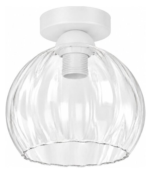 BRILAGI - LED плафон RETRO GLASS 1xE27/60W/230V Ø 25 см бял/прозрачен