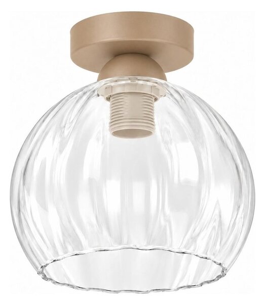 BRILAGI - LED таванно осветително тяло RETRO GLASS 1xE27/60W/230V Ø 25 cm бежово/прозрачно