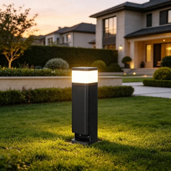 BRILAGI - Външна лампа с 2 SCHUKO гнезда PILLAR 1xG9/11W/230V IP44 черна