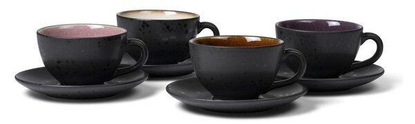 Черни керамични чаши в комплект 4 бр. 240 ml Gastro Black/Mix – Bitz