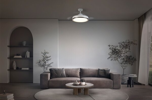 Osram - LED таванен вентилатор с осветление CEILING FAN LED/66W/230V бял + дистанционно управление