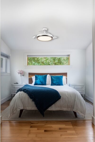Osram - LED таванен вентилатор с осветление CEILING FAN LED/66W/230V бял + дистанционно управление