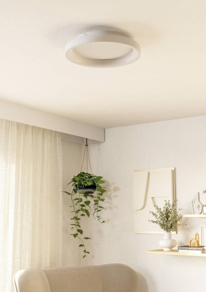 Eglo 901248 - LED Димируем плафон LORETELLO LED/12W/230V бял + д.у