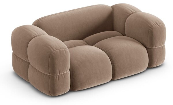 Кафяв кадифен диван 180 cm Loretto – Cosmopolitan Design