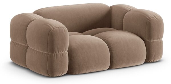 Кафяв кадифен диван 180 cm Loretto – Cosmopolitan Design