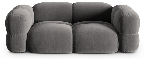 Сив кадифен диван 210 cm Loretto – Cosmopolitan Design