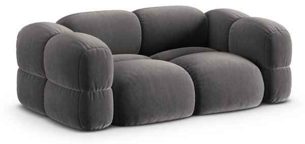 Сив кадифен диван 210 cm Loretto – Cosmopolitan Design