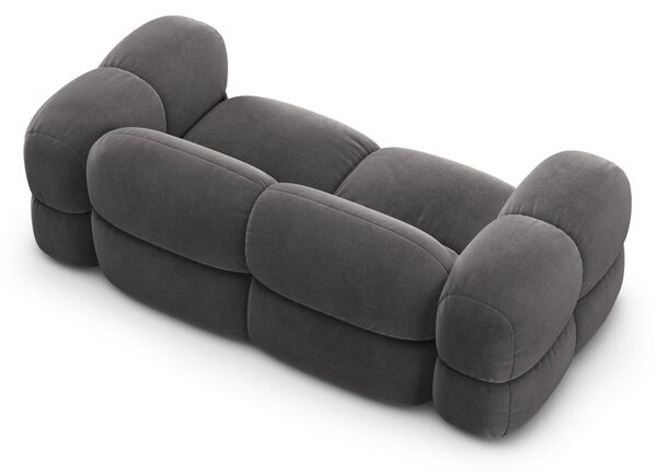 Сив кадифен диван 210 cm Loretto – Cosmopolitan Design