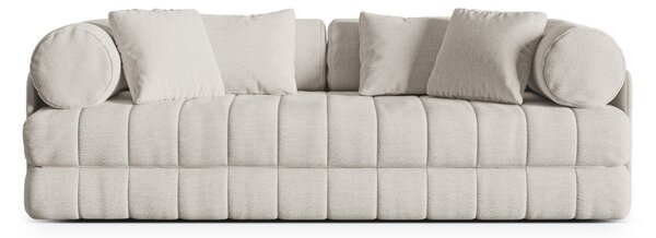Бежов сгъваем диван от прежда с примки от букле 206 cm Kemi – Cosmopolitan Design