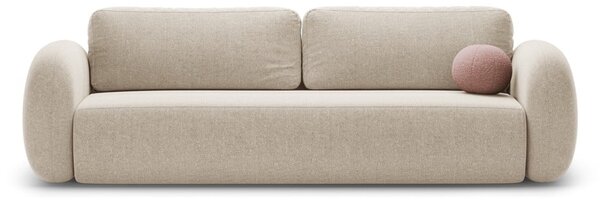 Бежов шенилов сгъваем/с място за съхранение диван 262 cm Tonale – Cosmopolitan Design