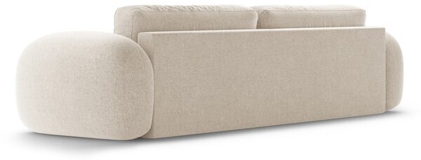 Бежов шенилов сгъваем/с място за съхранение диван 262 cm Tonale – Cosmopolitan Design