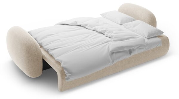 Бежов шенилов сгъваем/с място за съхранение диван 262 cm Tonale – Cosmopolitan Design