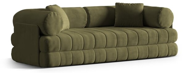 Зелен кадифен сгъваем диван 206 cm Kemi – Cosmopolitan Design
