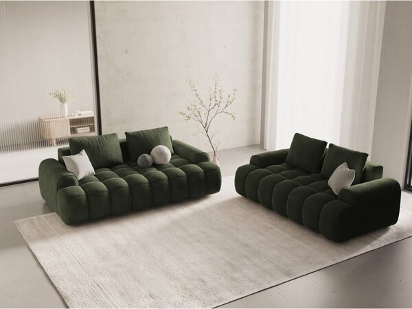 Зелен кадифен диван 200 cm Linz – Cosmopolitan Design