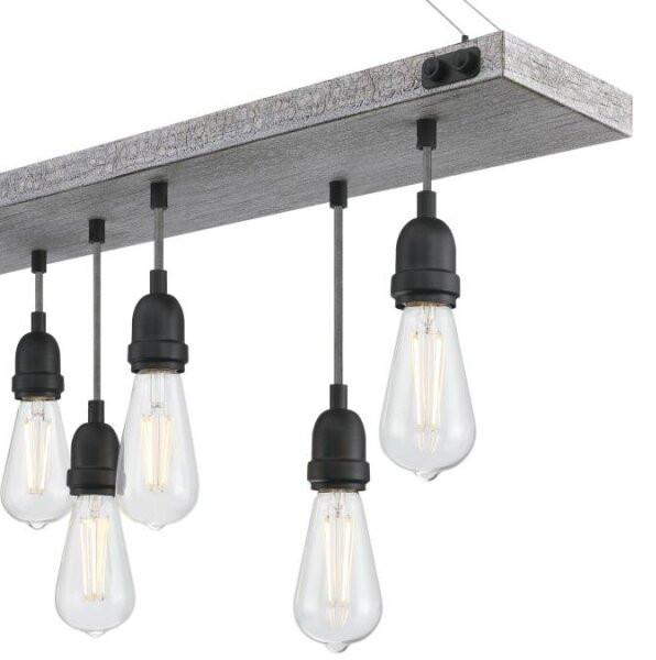 Westinghouse 6116440 - Полилей на верига ASHWOOD 7xE27/60W/230V