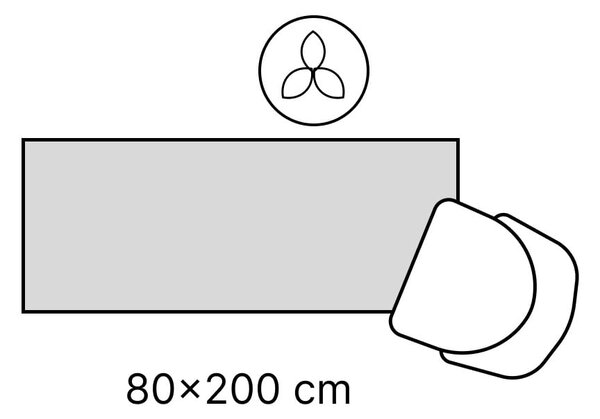 Ръчно изработена пътека със смес от вълна в цвят слонова кост 80x200 cm Majoli – Elle Decoration