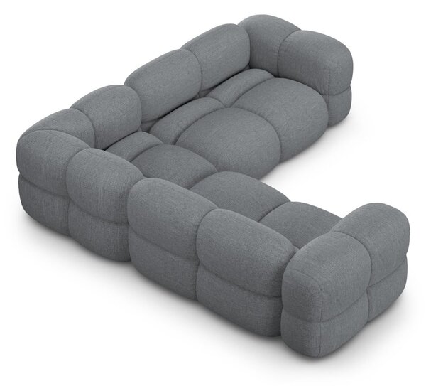 Сив ъглов диван Loretto – Cosmopolitan Design