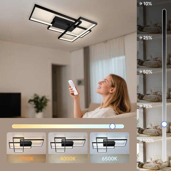 Aigostar - LED Димируем плафон LED/38W/230V 2700-6500K + д.у