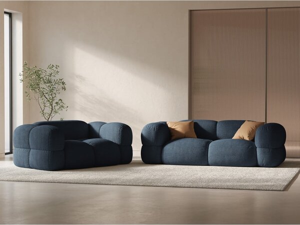 Тъмносин диван 210 cm Loretto – Cosmopolitan Design