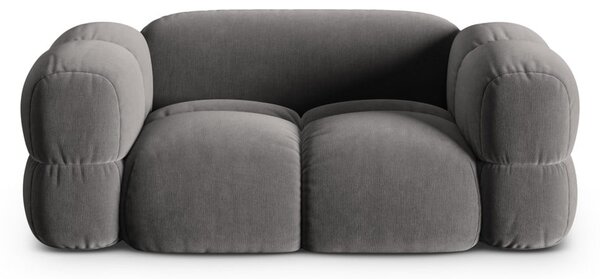 Сив кадифен диван 180 cm Loretto – Cosmopolitan Design