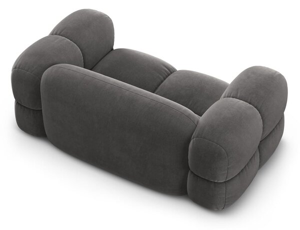 Сив кадифен диван 180 cm Loretto – Cosmopolitan Design