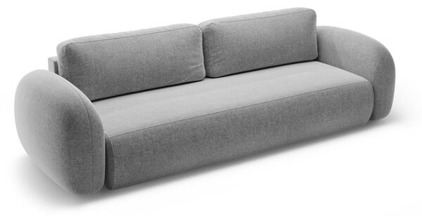Светлосив шенилов сгъваем/с място за съхранение диван 262 cm Tonale – Cosmopolitan Design