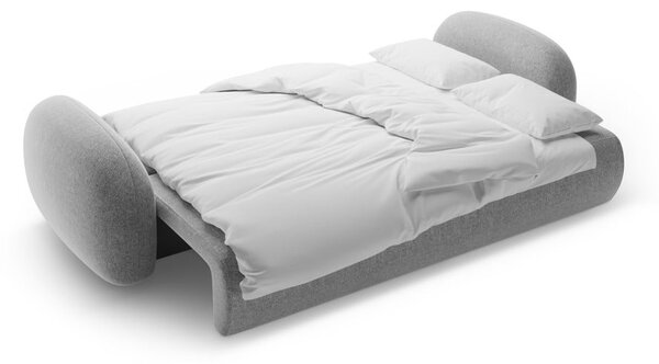 Светлосив шенилов сгъваем/с място за съхранение диван 262 cm Tonale – Cosmopolitan Design