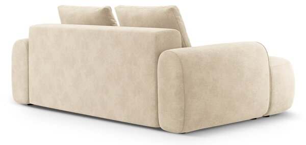 Бежов кадифен диван 200 cm Linz – Cosmopolitan Design