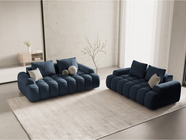 Тъмносин диван 200 cm Linz – Cosmopolitan Design