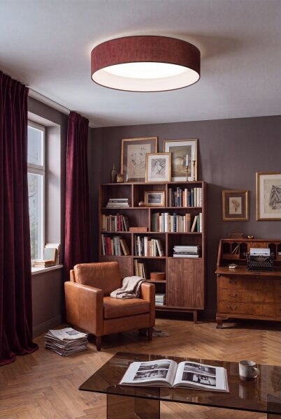 Brilagi - LED таванно осветително тяло VELVET SIMPLE, 24W, 230V, 4000K, Ø 45 см, бордо