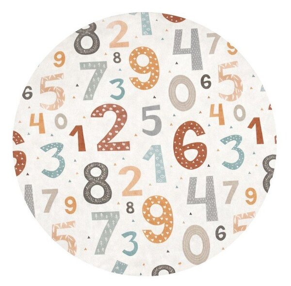 Детско килимче за игра подходящо за пране ø100 cm Happy Numbers – Mila Home
