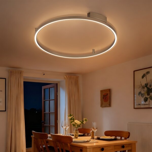 Brilagi - LED осветително тяло PORTOFINO с възможност за димиране, 60W/230V, Ø 80 см, бежово, с дистанционно управление