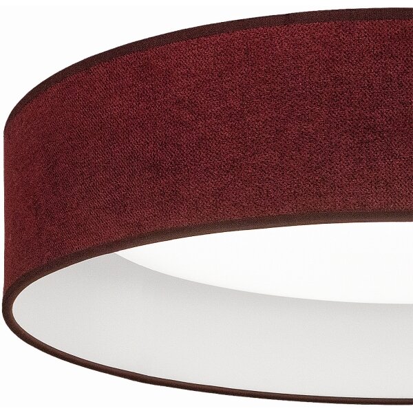 Brilagi - LED таванно осветително тяло VELVET SIMPLE, 24W, 230V, 4000K, Ø 45 см, бордо