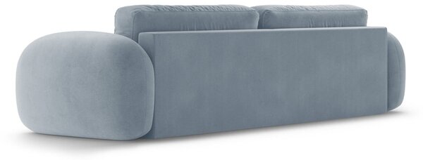 Сиво-син кадифен сгъваем/с място за съхранение диван 262 cm Tonale – Cosmopolitan Design
