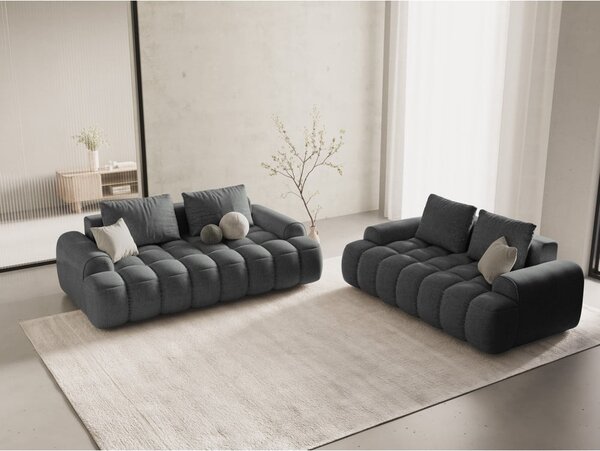 Сив диван 200 cm Linz – Cosmopolitan Design