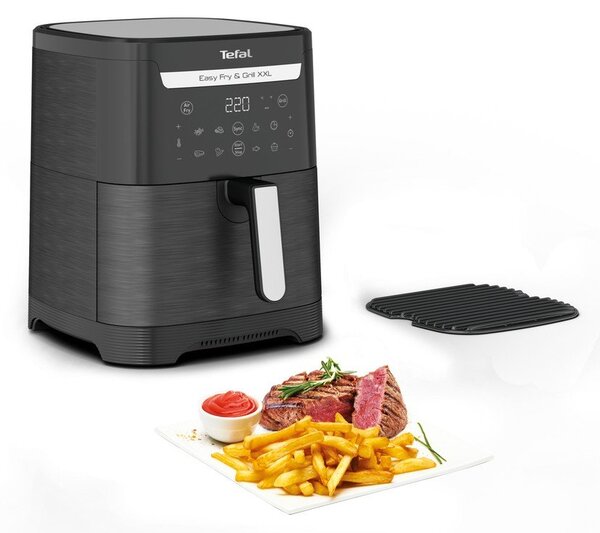 Черен фритюрник с горещ въздух Easy Fry & Grill XXL EY801815 – Tefal