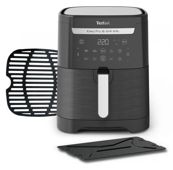 Черен фритюрник с горещ въздух Easy Fry & Grill XXL EY801815 – Tefal