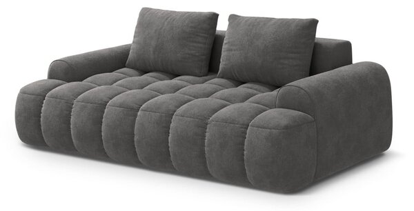 Сив кадифен диван 200 cm Linz – Cosmopolitan Design