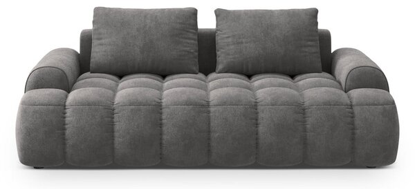 Сив кадифен диван 200 cm Linz – Cosmopolitan Design
