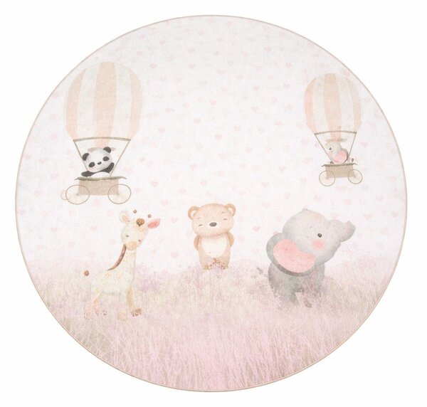 Детски килим подходящ за пране ø120 cm Dainty Animals – Mila Home