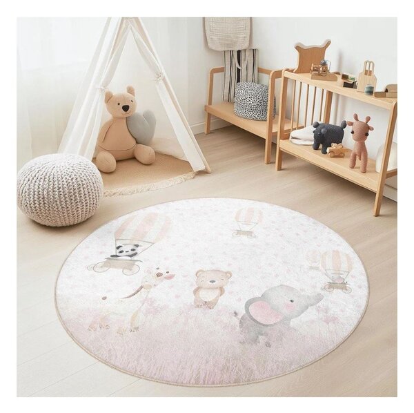 Детски килим подходящ за пране ø120 cm Dainty Animals – Mila Home