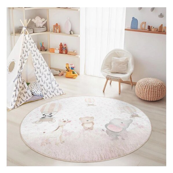 Детски килим подходящ за пране ø120 cm Dainty Animals – Mila Home