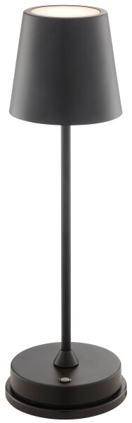 Brilliant - LED димируема акумулаторна сензорна настолна лампа ELORA LED/2,5W/5V 2700K IP44 черна