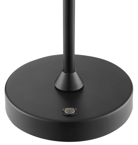 Brilliant - LED димируема акумулаторна сензорна настолна лампа ELORA LED/2,5W/5V 2700K IP44 черна