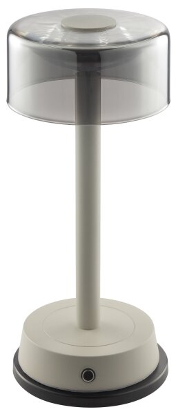 Brilliant - LED димируема акумулаторна настолна лампа с докосване RAZOR LED/2,5W/5V 2700K IP44 сива