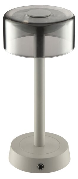 Brilliant - LED димируема акумулаторна настолна лампа с докосване RAZOR LED/2,5W/5V 2700K IP44 сива